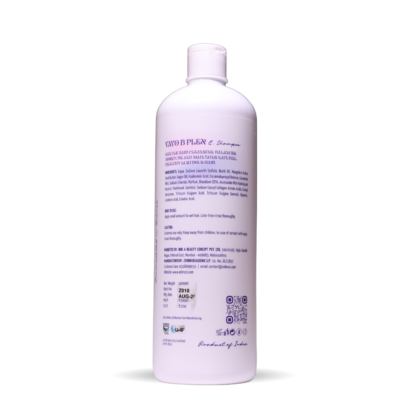 VAVO B PLEX PRE - SHAMPOO
