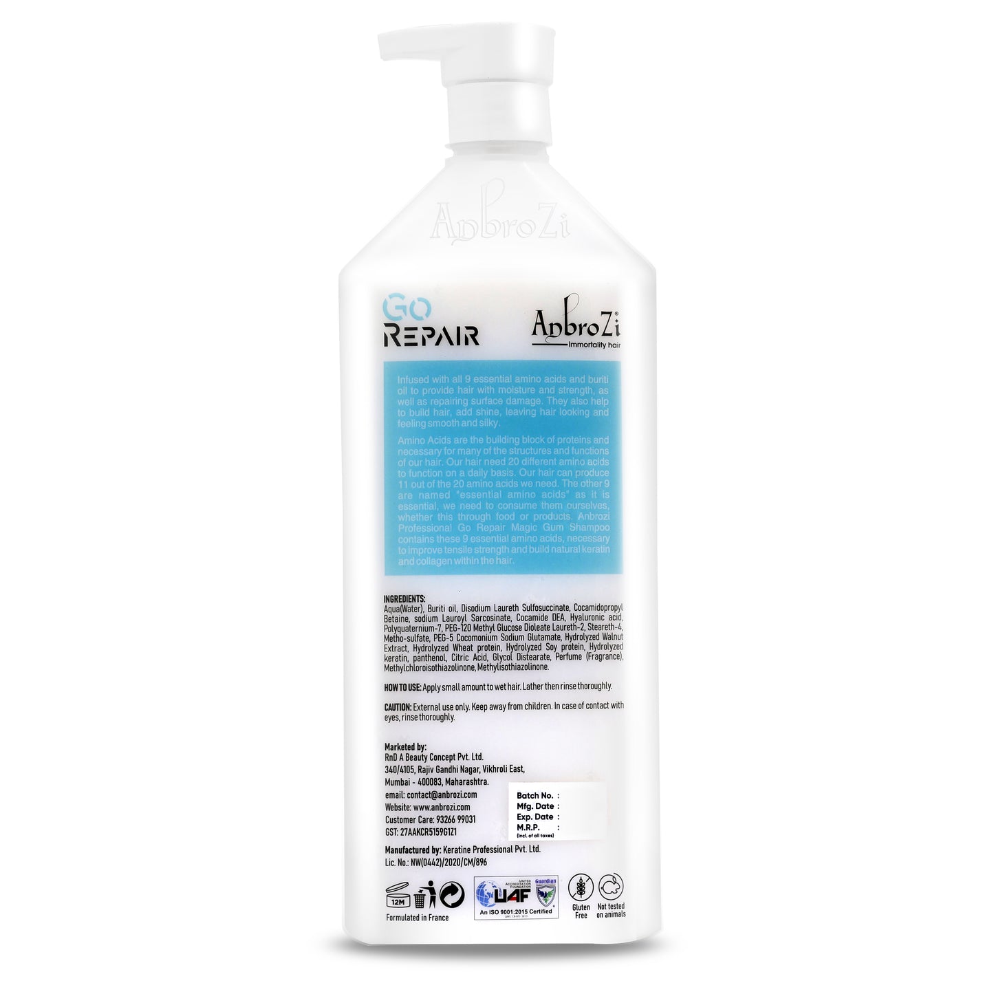 GO REPAIR POST - SHAMPOO 1000 ML