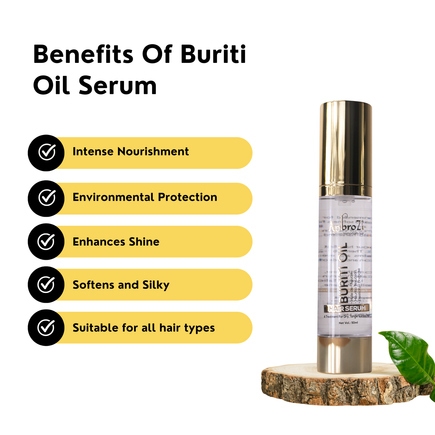 Vavo B Plex Shampoo, Conditioner (275ml) & buriti oil serum Combo