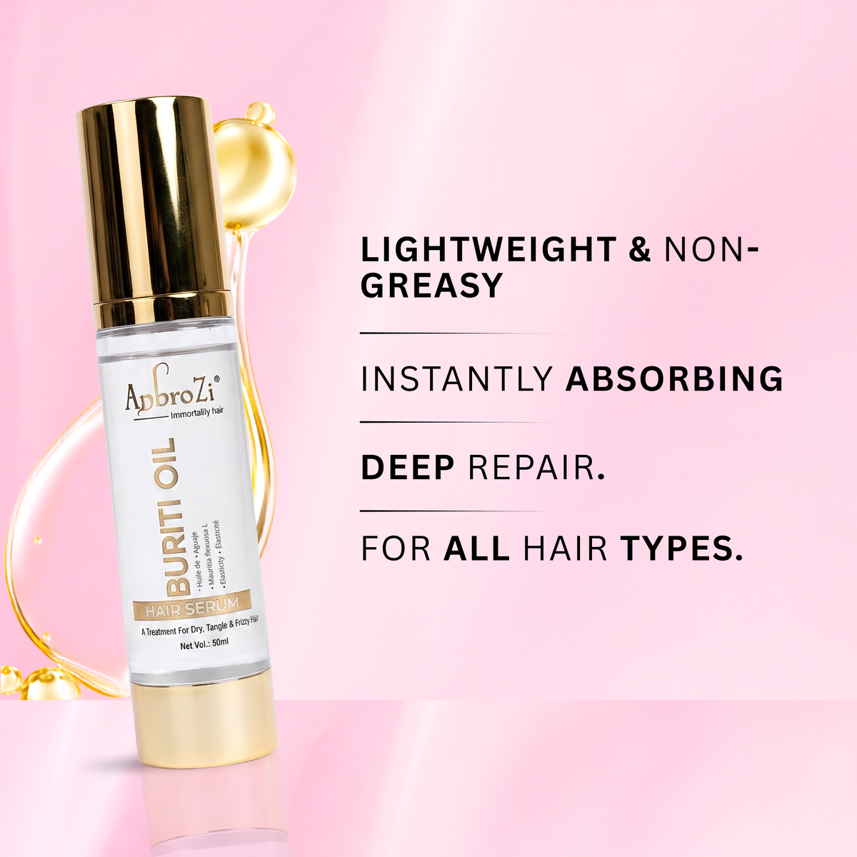 Vavo B Plex Shampoo, Conditioner (275ml) & buriti oil serum Combo